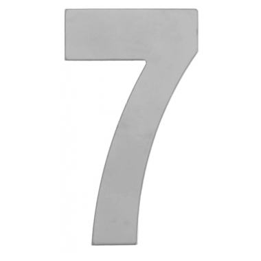 Номер дверной "7" металл хром
